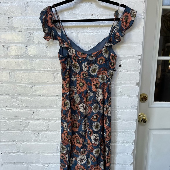ASTR Floral Cold Shoulder Cami Sheath Mini Dress - Picture 3 of 9